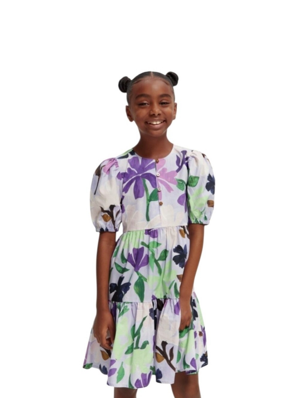 Scotch & Soda Girls' Mauve Floral Print Size 16 - Picture 5 of 11